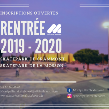 RENTREE 2019-2020 Inscriptions ouvertes !