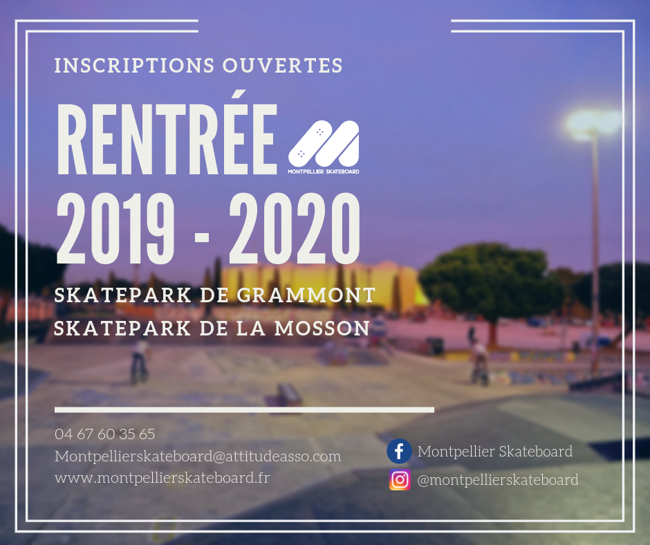 RENTREE 2019-2020 Inscriptions ouvertes !